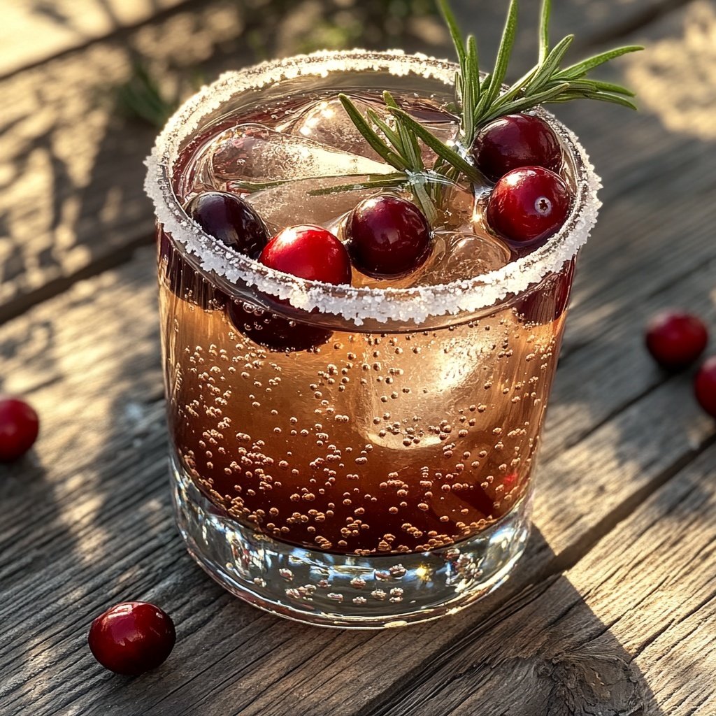 Holiday Cocktail Spiced Cranberry Paloma