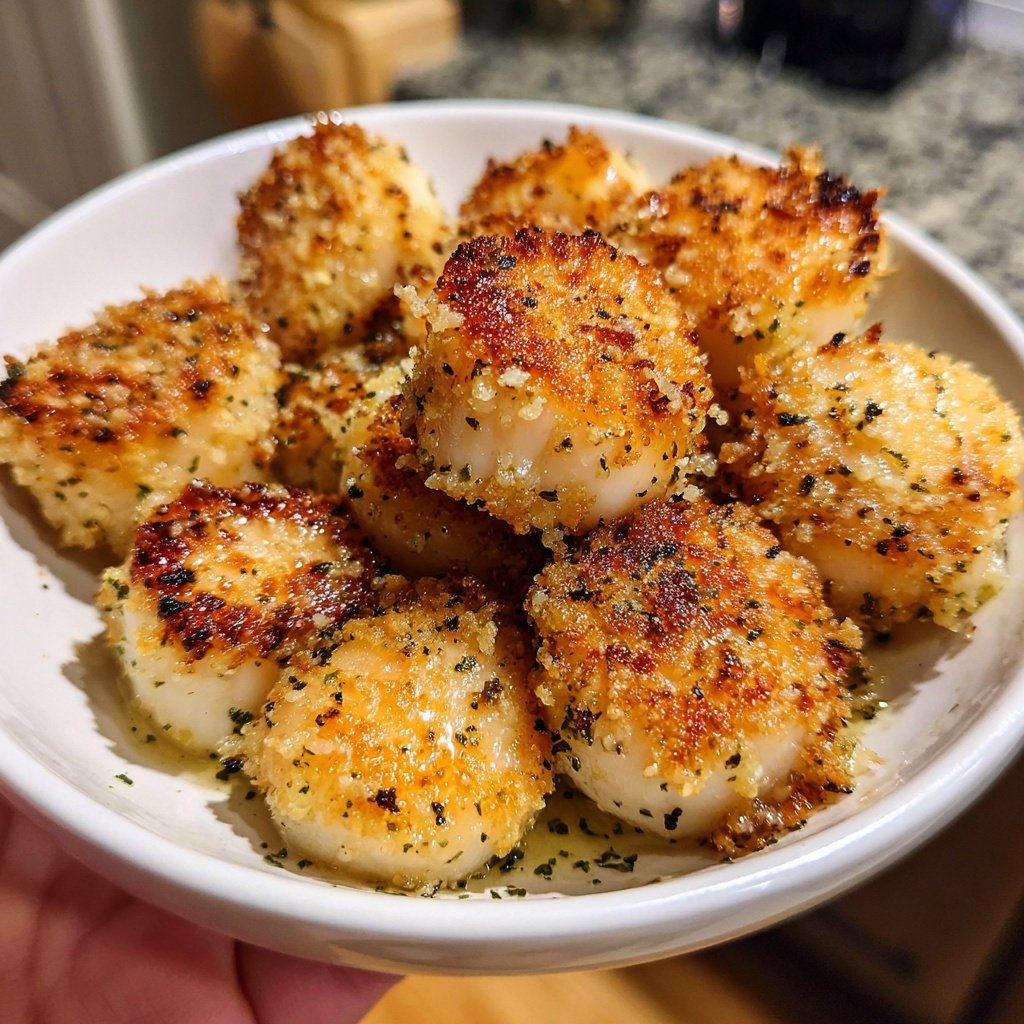 Scallops with Lemon Butter Garlic
