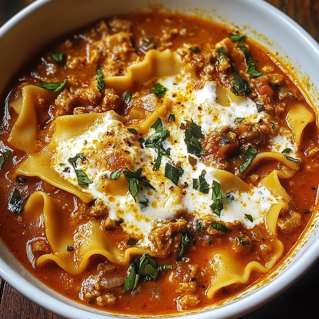 Best Ever One-Pot Lasagna Soup