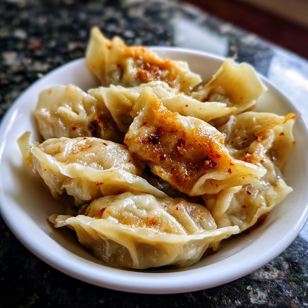 Steamed Dumplings Shiitake Kimchi