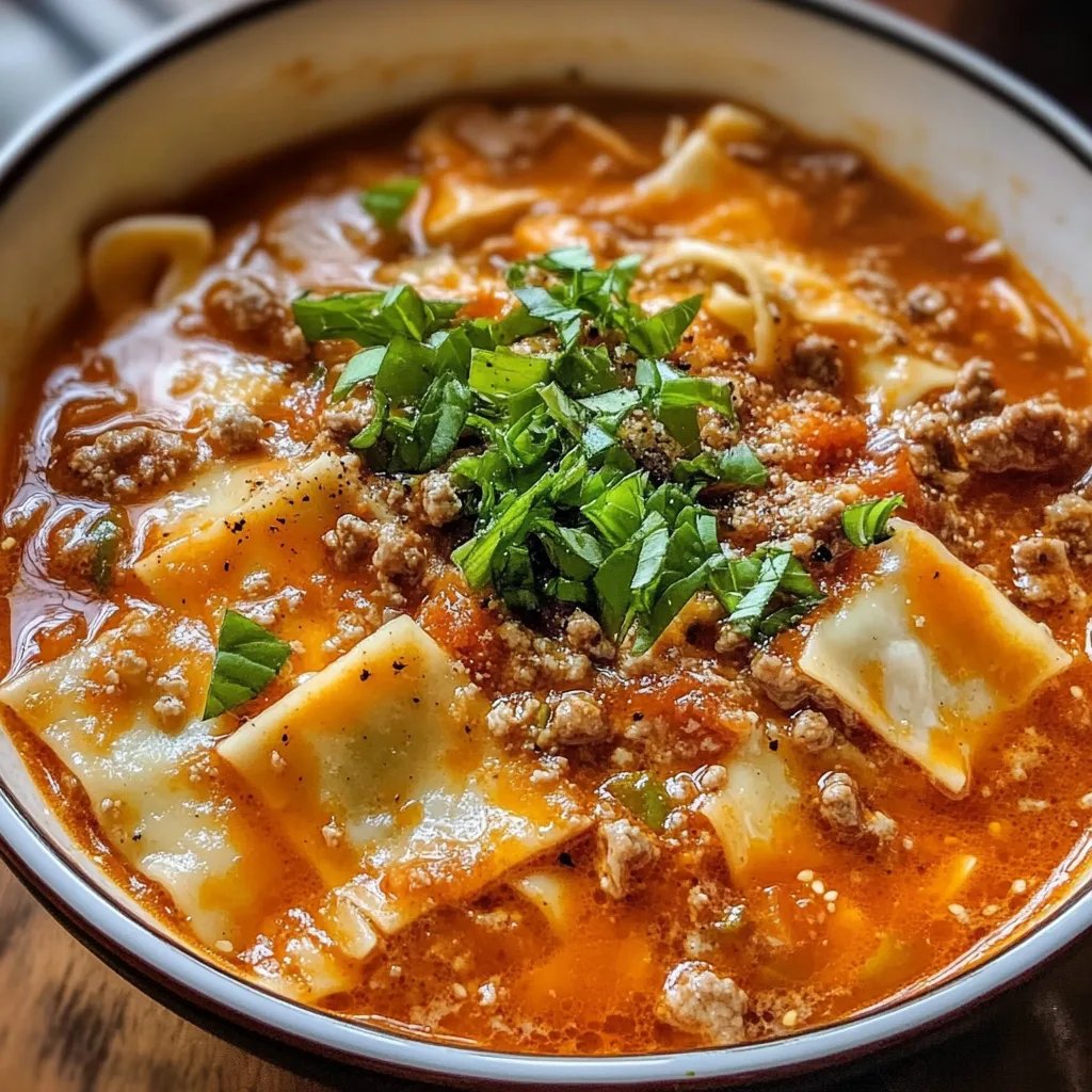 TikTok Famous Lasagna Soup