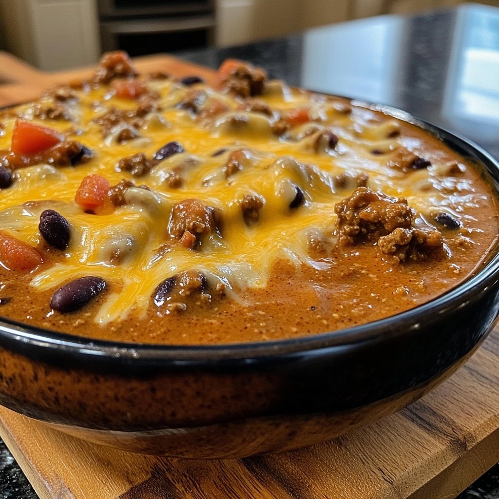 Chipotle Cheddar Beef Chili