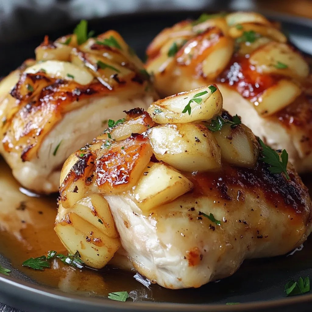 Apple and Brie Stuffed Chicken