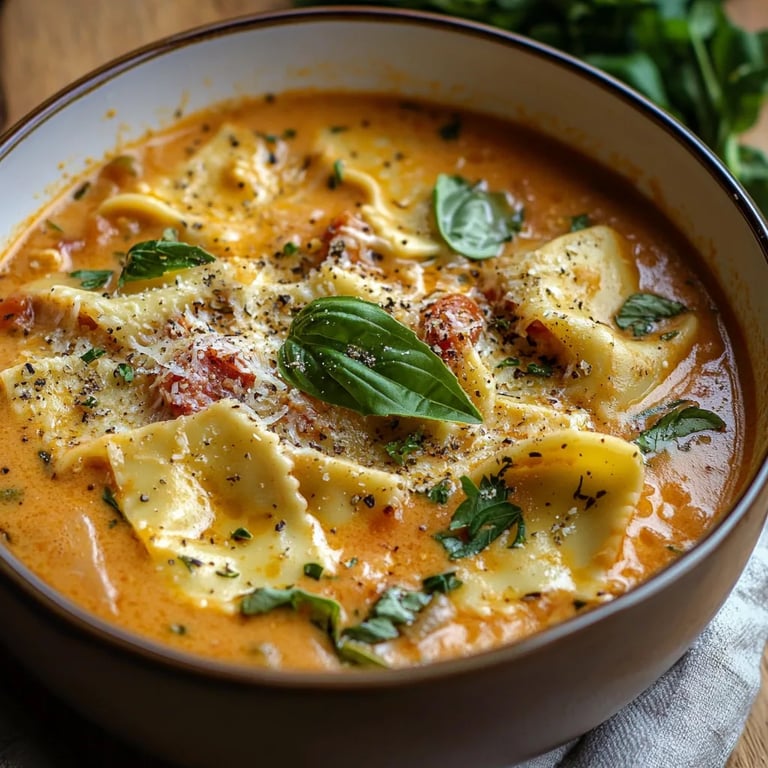 Creamy Vegetarian Lasagna Soup