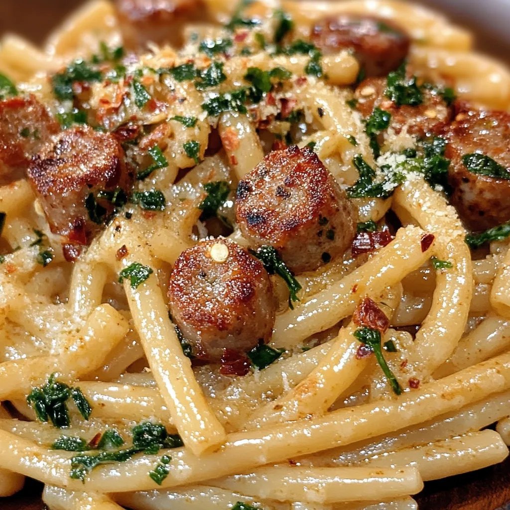 <p>Creamy Tuscan Sausage Pasta: An Amazing Ultimate Recipe</p>