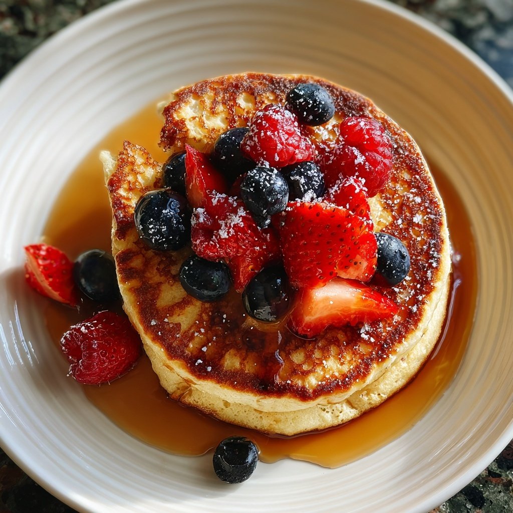 Gluten-Free Ricotta Pancakes with Almond Flour​