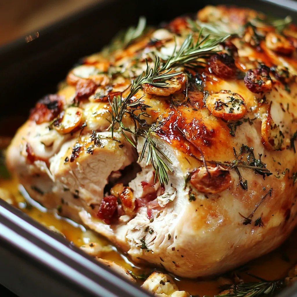 Best Christmas Stuffed Turkey Breast