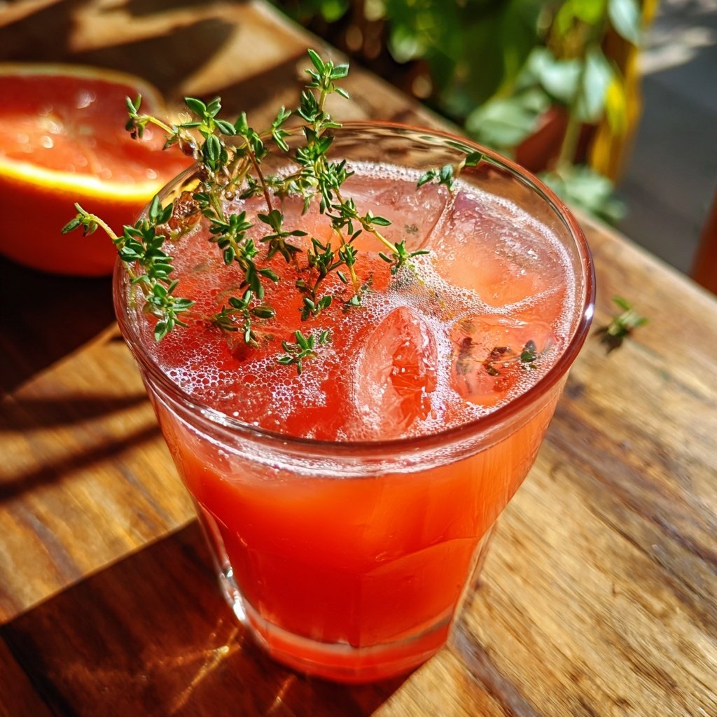 Blood Orange Thyme Refresher