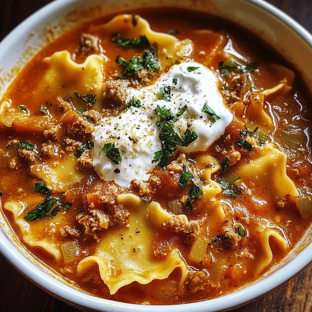 Best Ever One-Pot Lasagna Soup