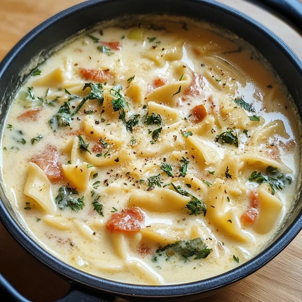 Easy White Lasagna Soup