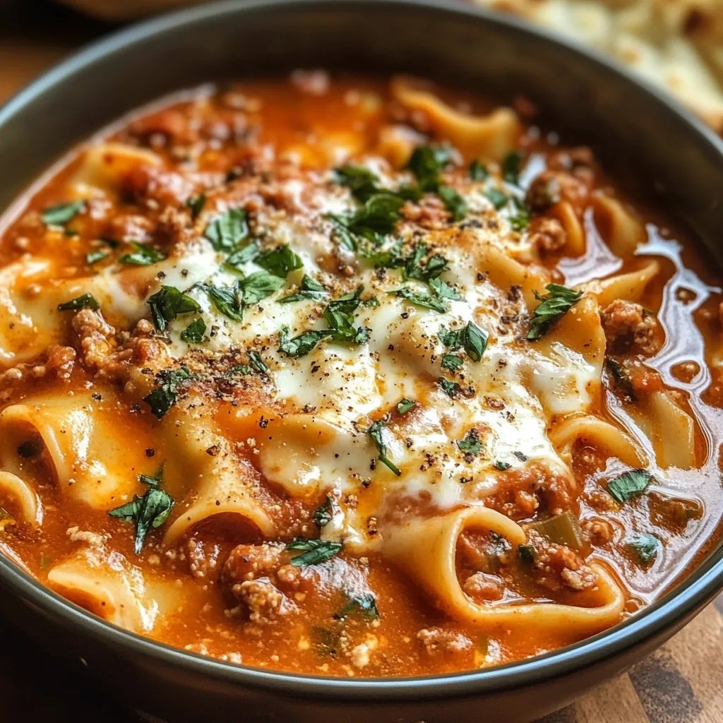 Easy Lasagna Soup Recipe