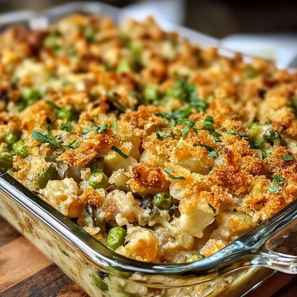 Green Bean Stuffing Casserole