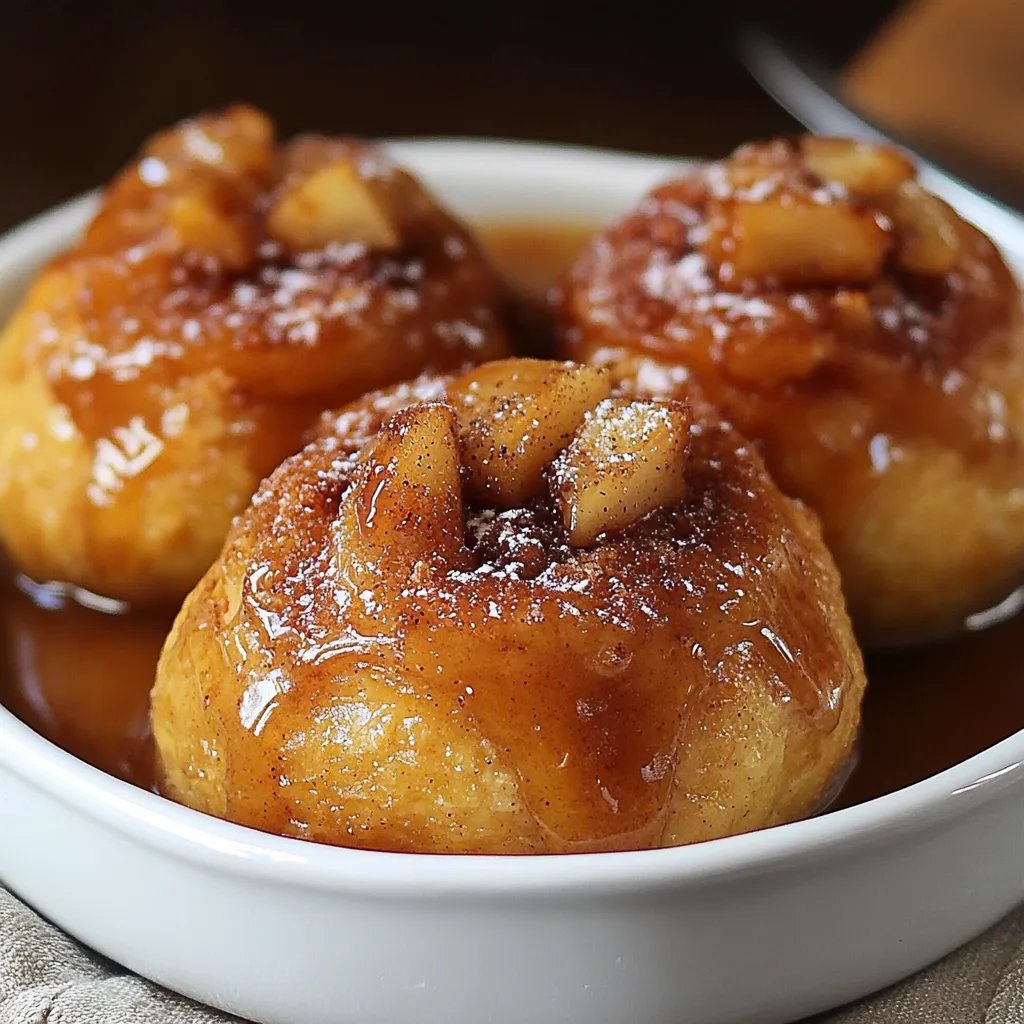 Simple Caramel Apple Pie Bombs