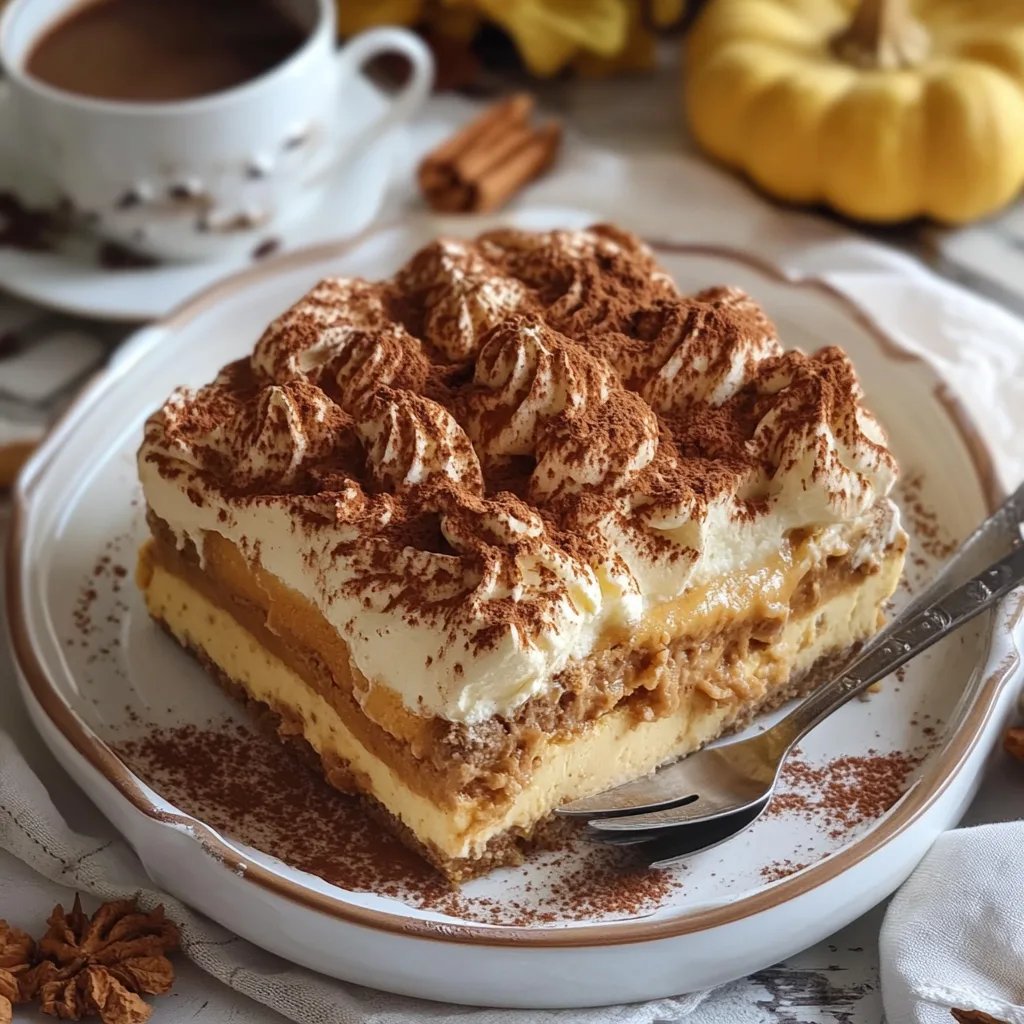 Creamy Pumpkin Tiramisu