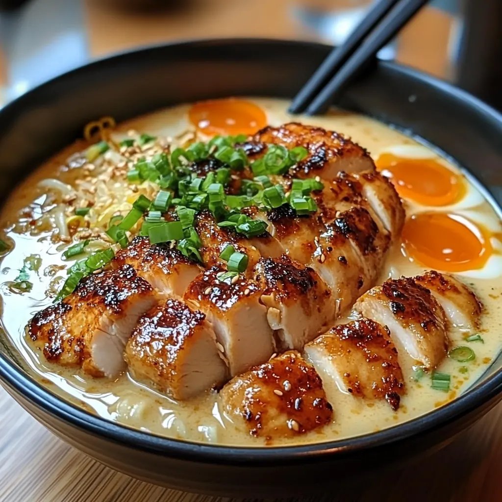 Fiery Chicken Ramen w/ Creamy Garlic Sauce: An Amazing Ultimate Recipe