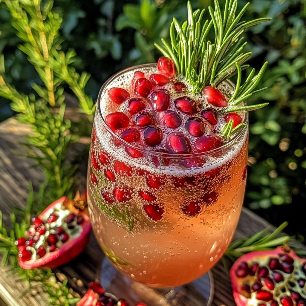 Rosemary Pomegranate Fizz