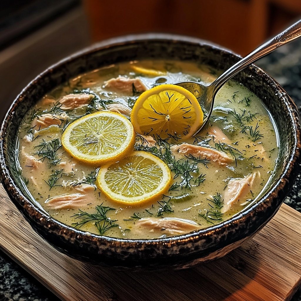 Greek Lemon Chicken Soup