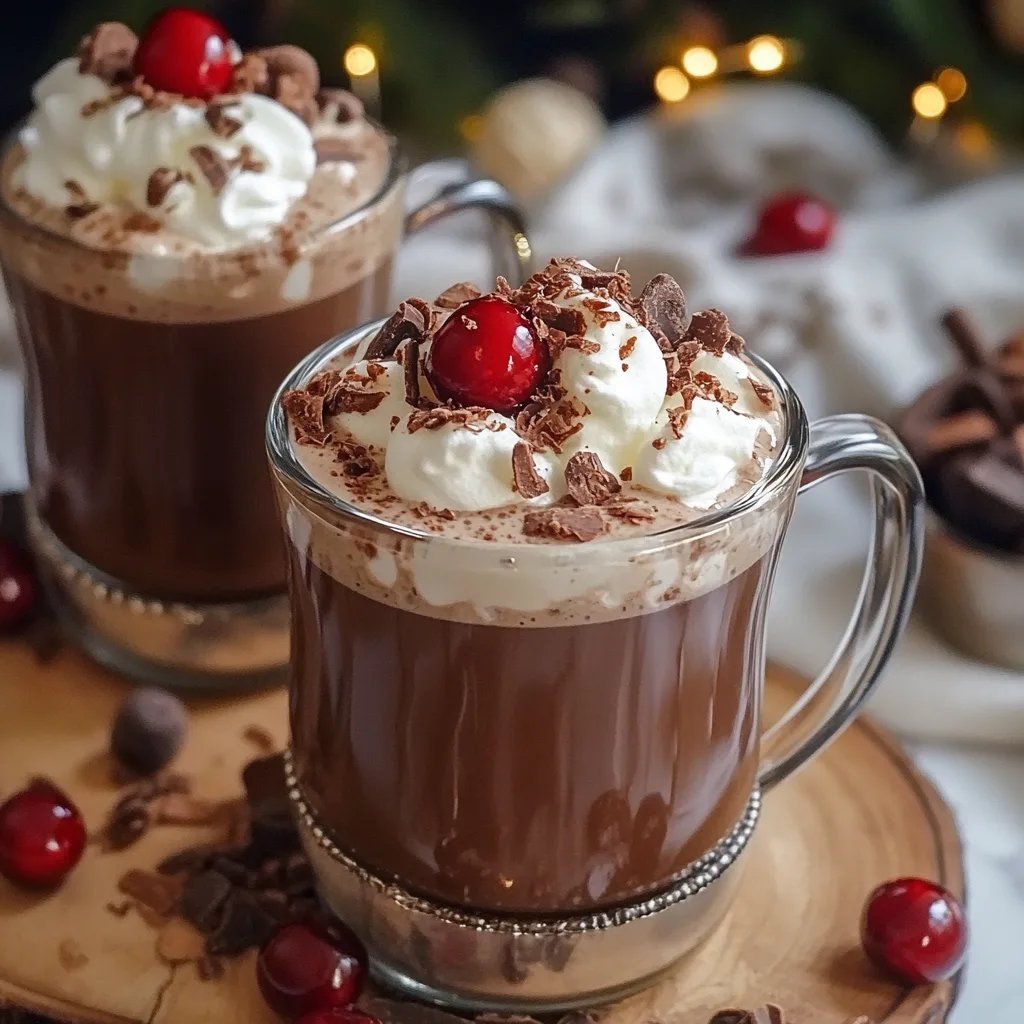 Chocolate Covered Cherry Hot Chocolate