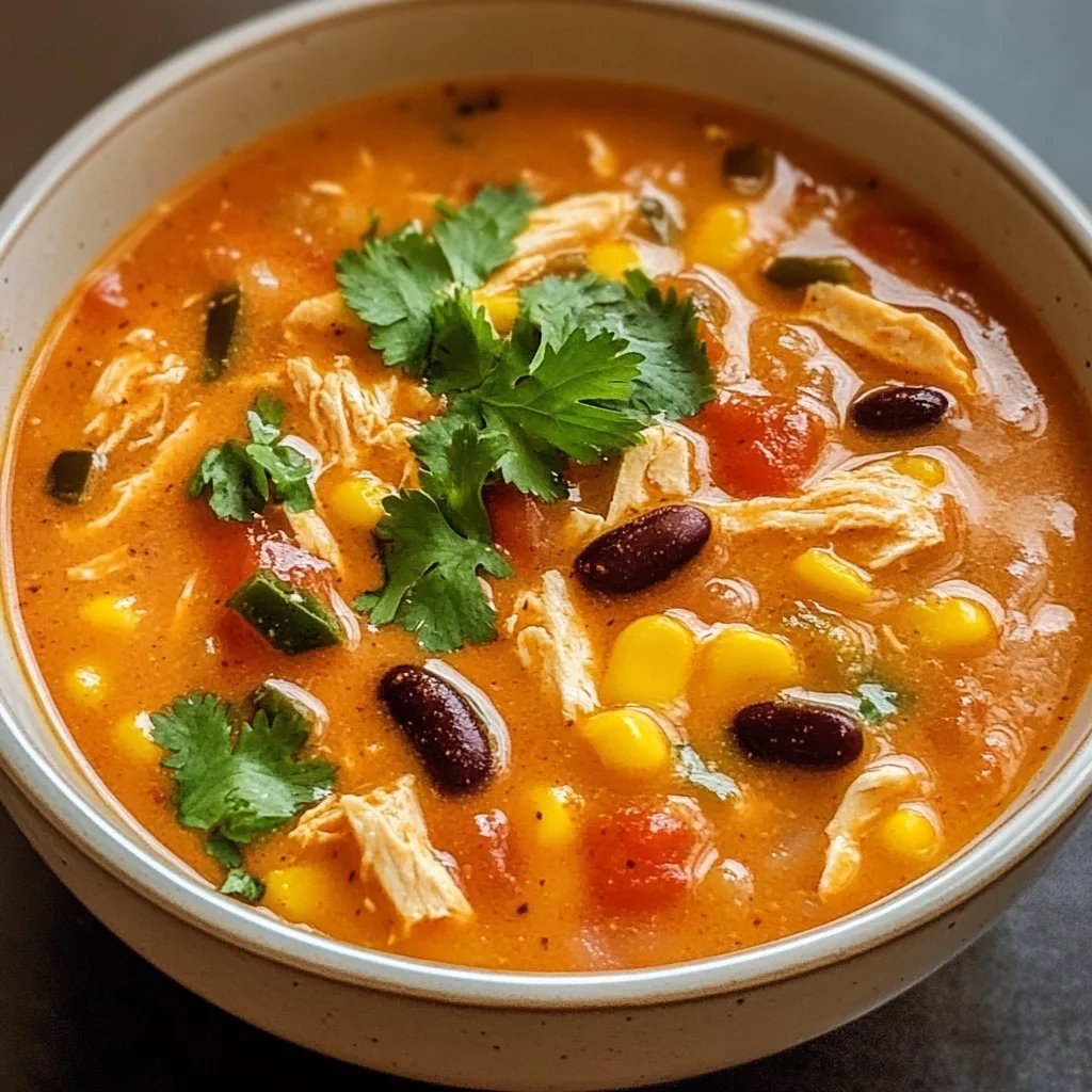 Chicken Enchilada Soup: An Amazing Ultimate Recipe for 6 Servings