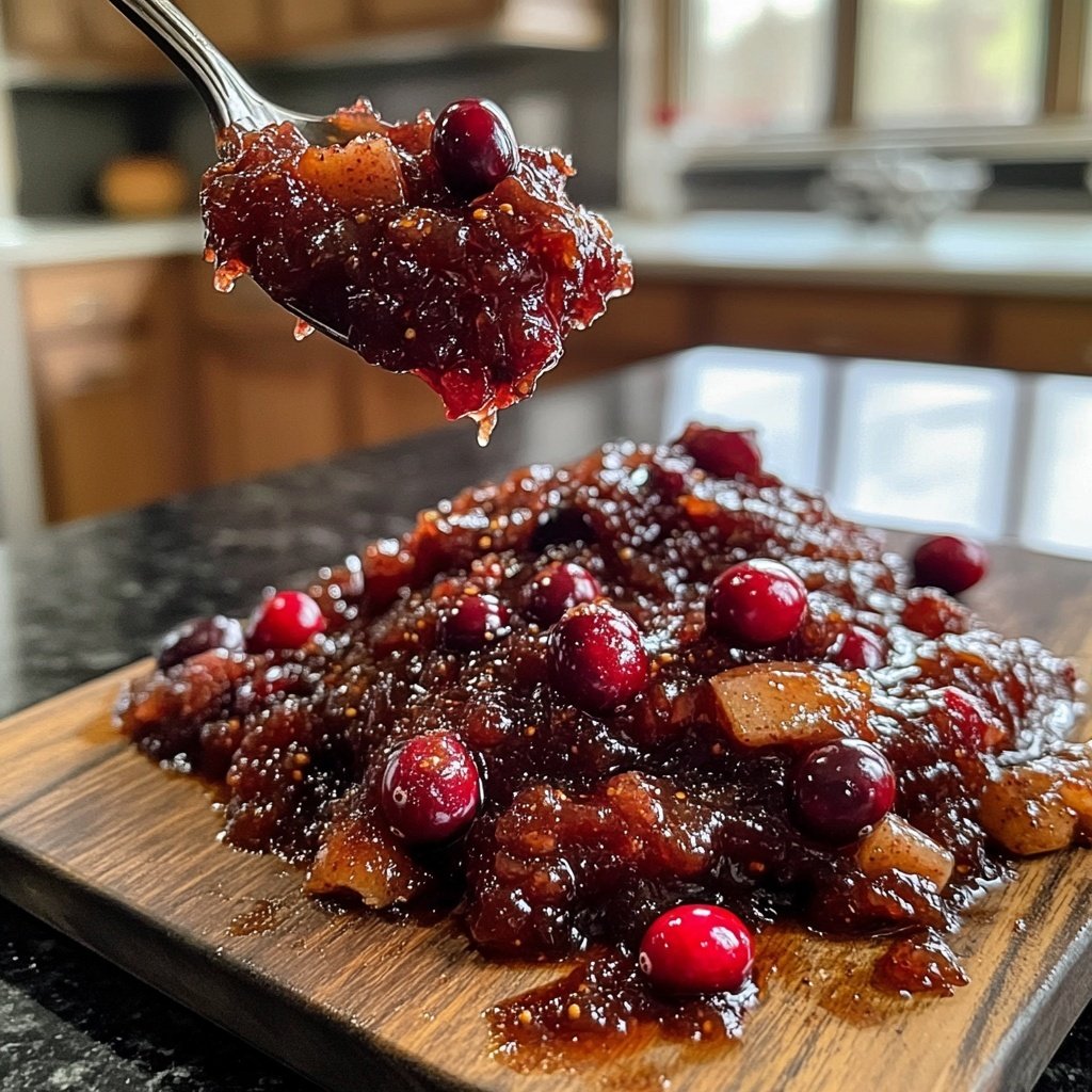 Cranberry Apple Chutney for Cheese and Roasted Meats