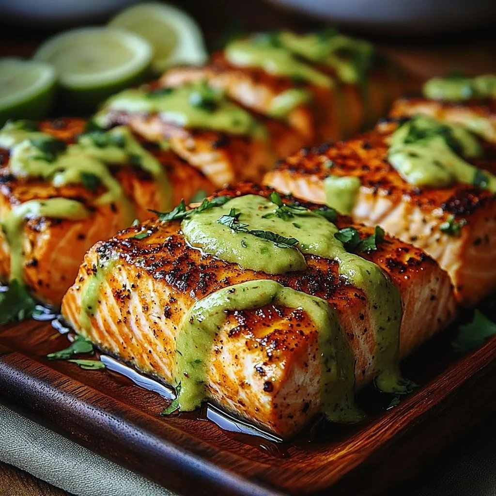 Baked Cajun Salmon w/ Avocado Lime Sauce: An Amazing Ultimate Recipe