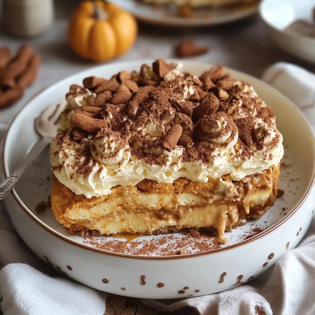 Creamy Pumpkin Tiramisu