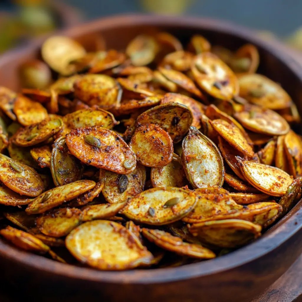 Spicy Air Fryer Pumpkin Seeds