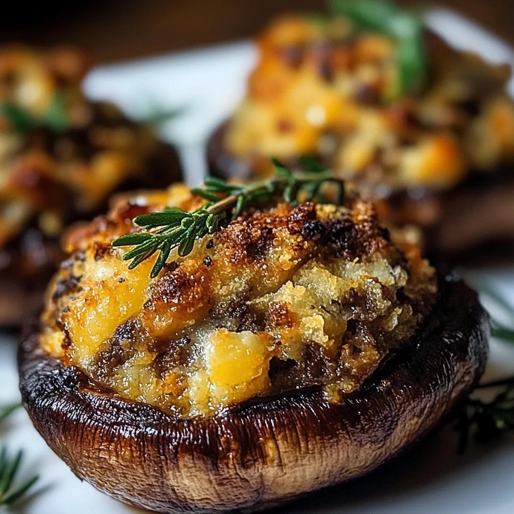 Autumn Harvest Stuffed Portobello Mushrooms