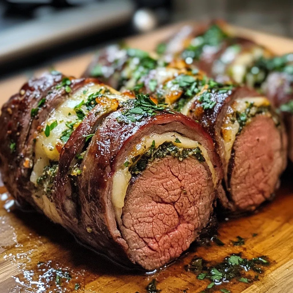 Quick Christmas Stuffed Beef Tenderloin