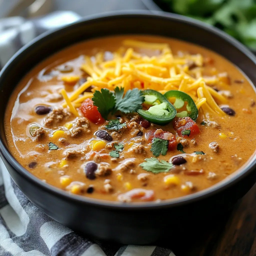 Slow Cooker Nacho Soup