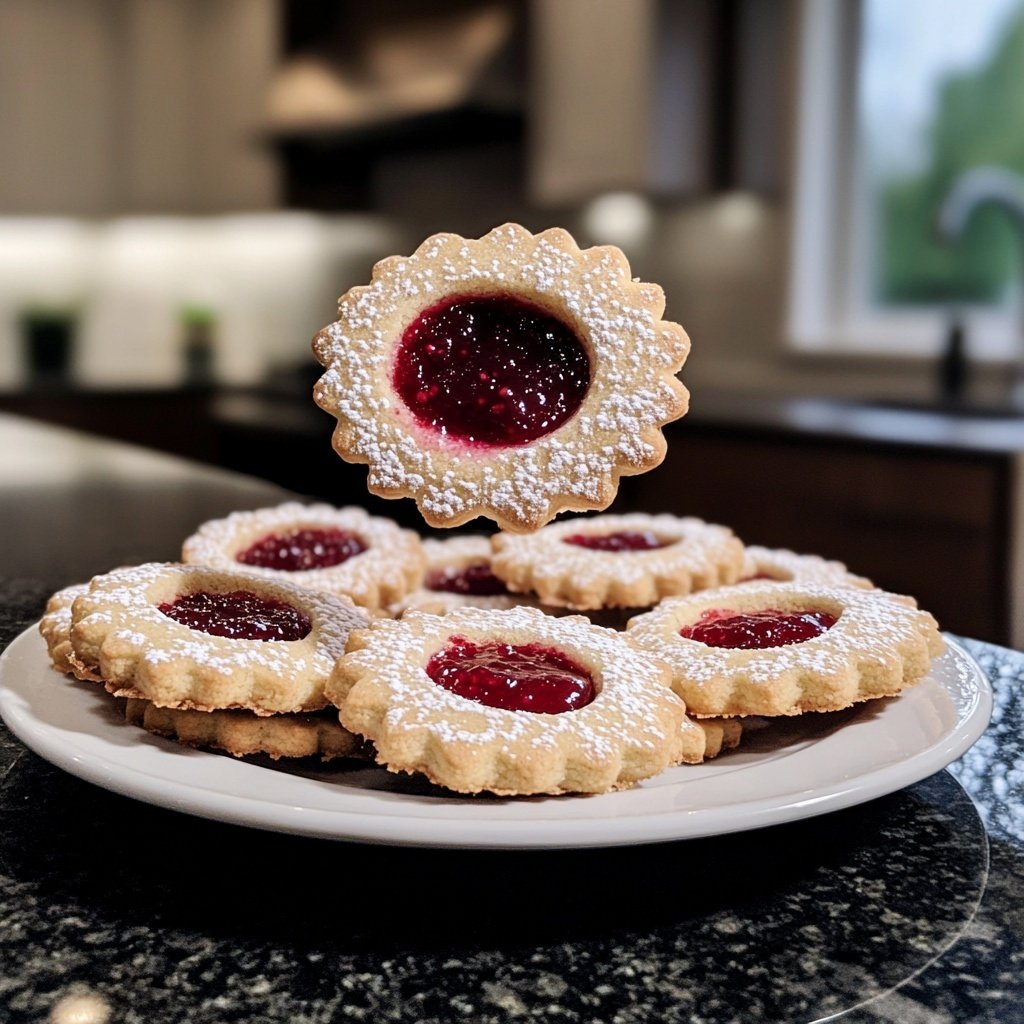 Jam-Filled Linzer Eye Cookies