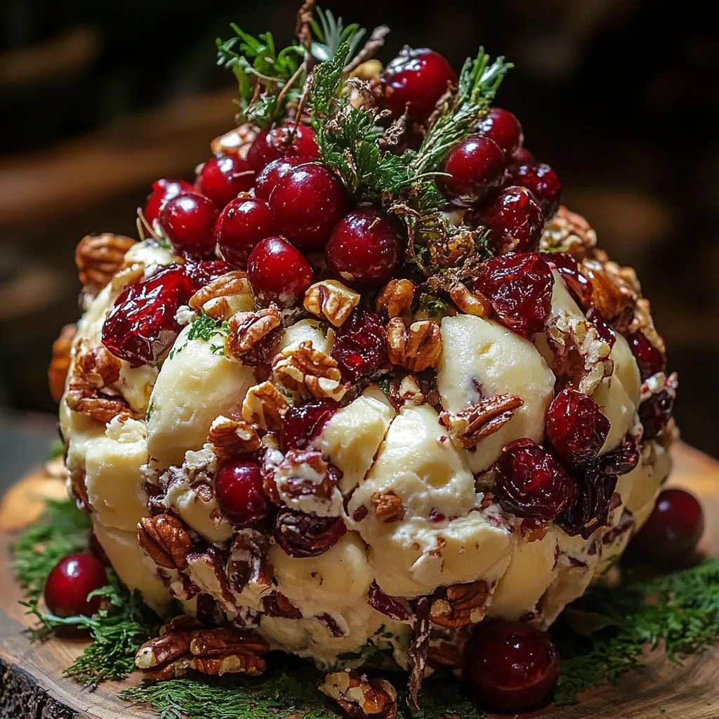 Quick Cranberry-Pecan Cheese Ball