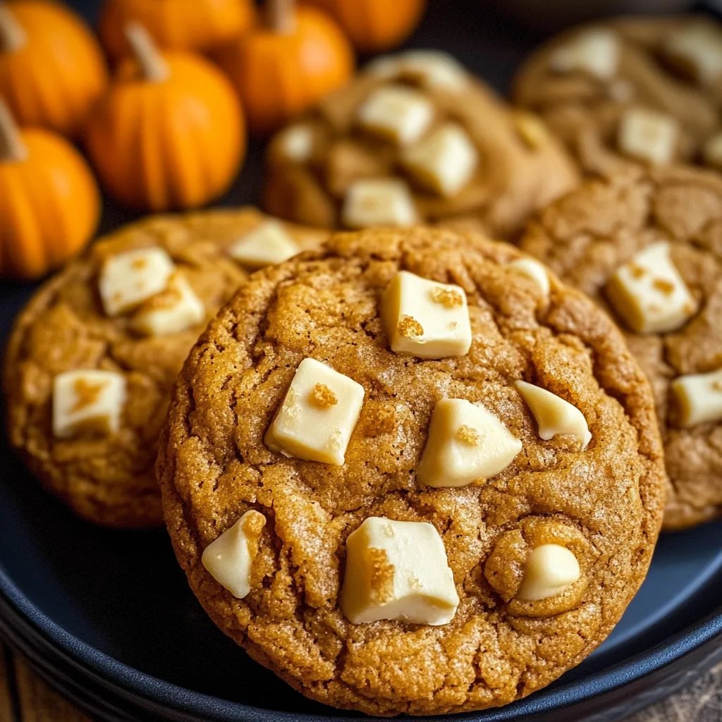 Pumpkin White Chocolate Chip Cookies