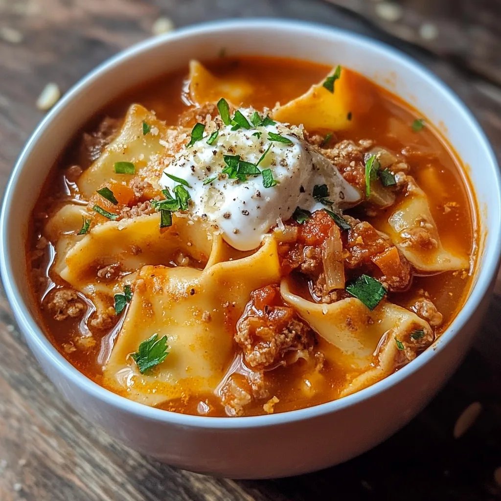 Homemade Lasagna Soup