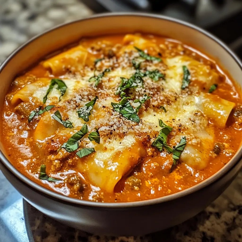 Easy Viral Lasagna Soup (One Pot!)