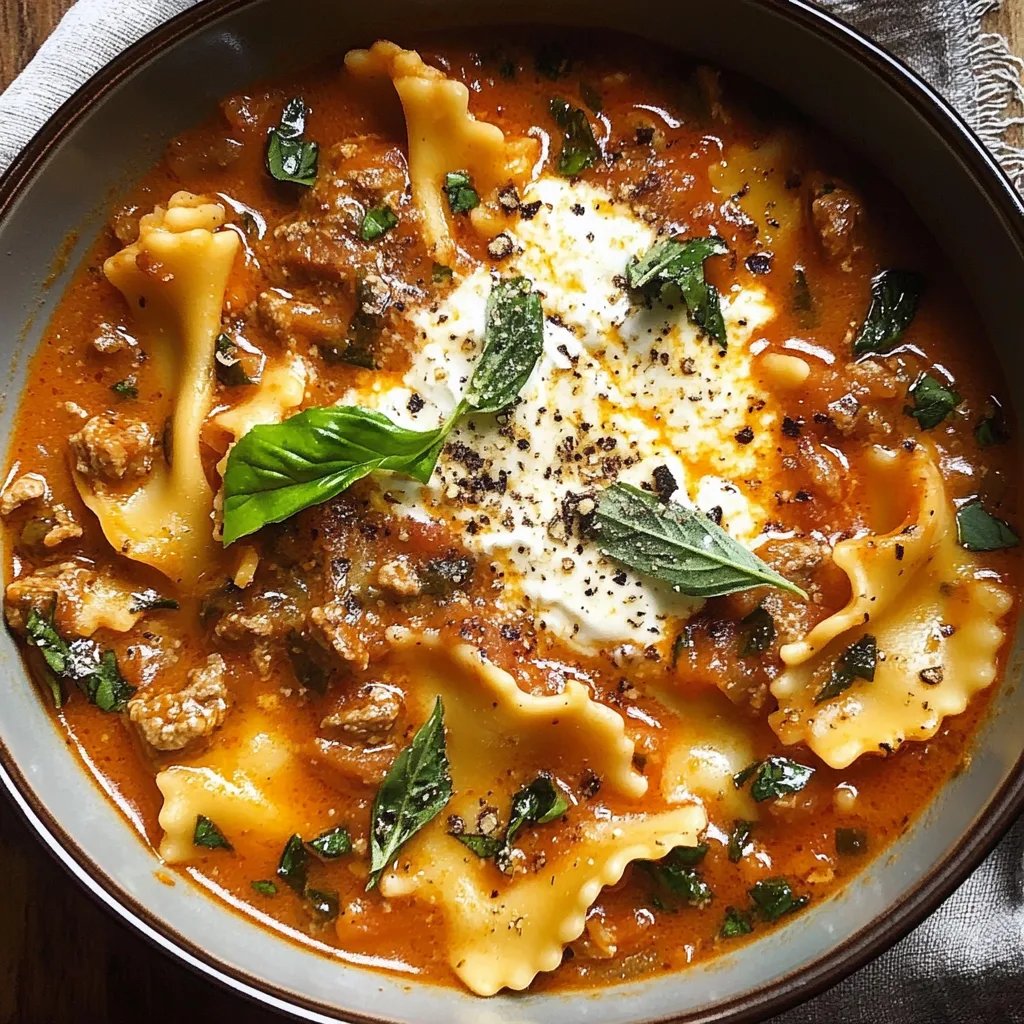 Best Ever One-Pot Lasagna Soup Recipe!