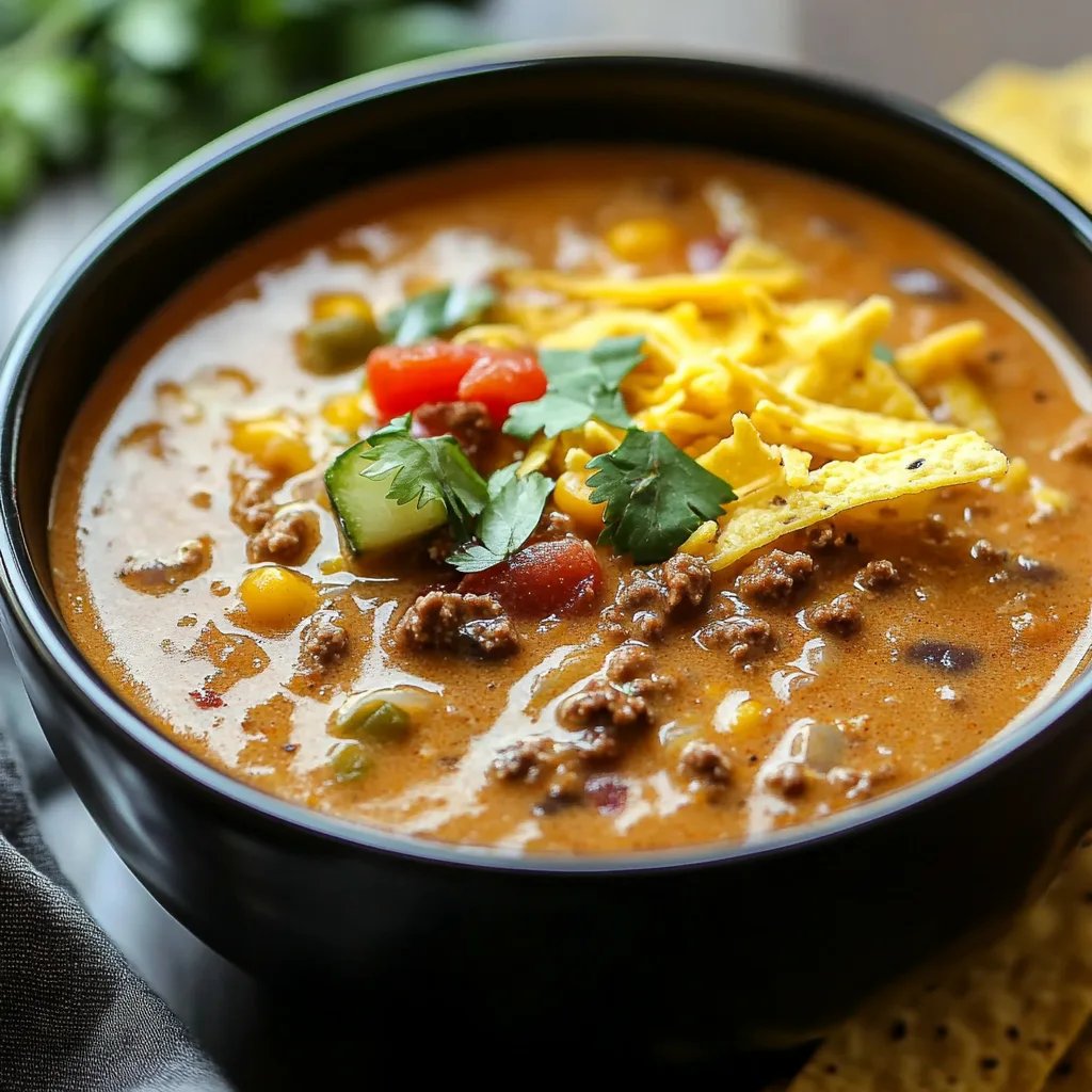 Slow Cooker Nacho Soup