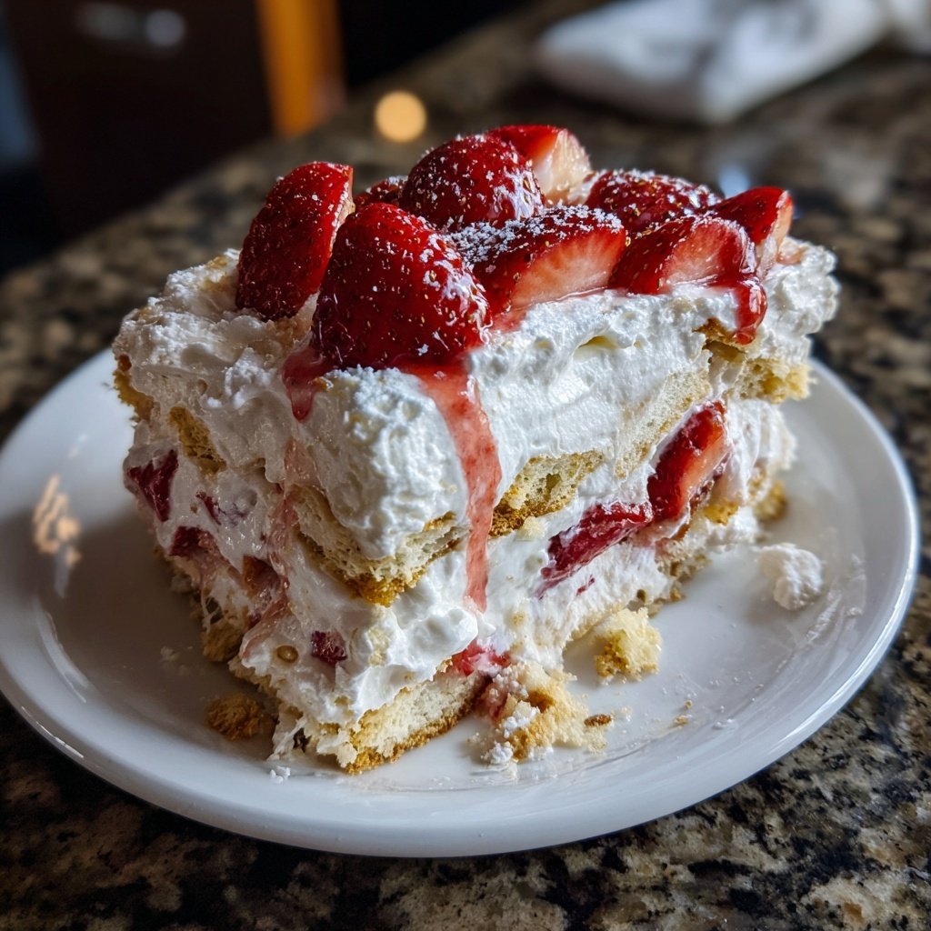 Strawberry Shortcake Icebox Cake