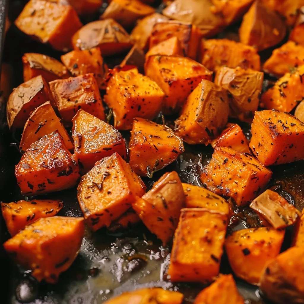 Savory Roasted Sweet Potatoes
