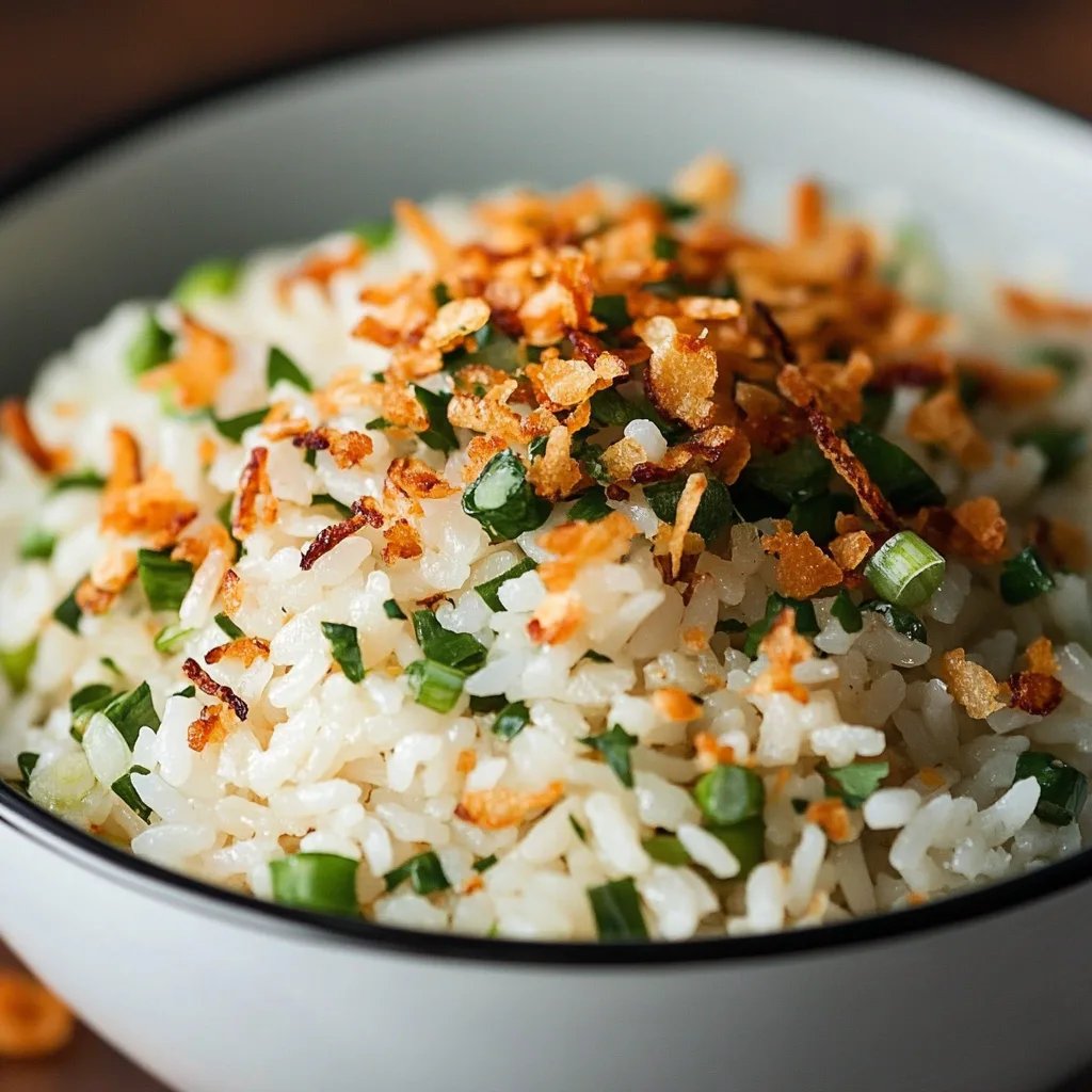 Coconut Rice w/ Crispy Ginger & Garlic: An Amazing Ultimate Recipe