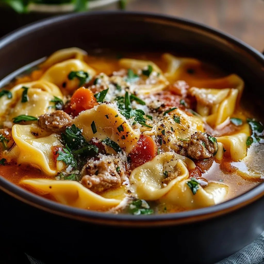 Autumn Tortellini Soup With Sausage: An Amazing Ultimate Recipe