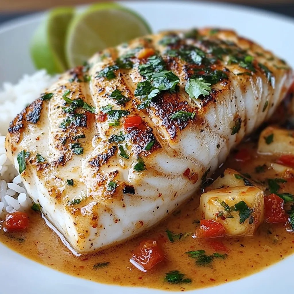 Tropical Grouper w/ Spicy Coconut Ginger Sauce: An Amazing Ultimate Recipe