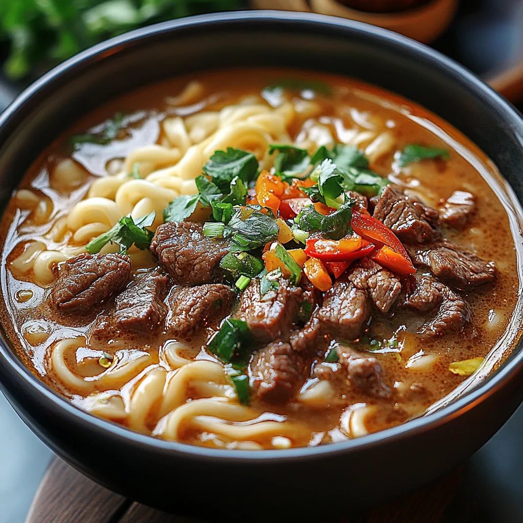 Delicious Satay Beef Noodle Soup: An Incredible 7-Step Recipe
