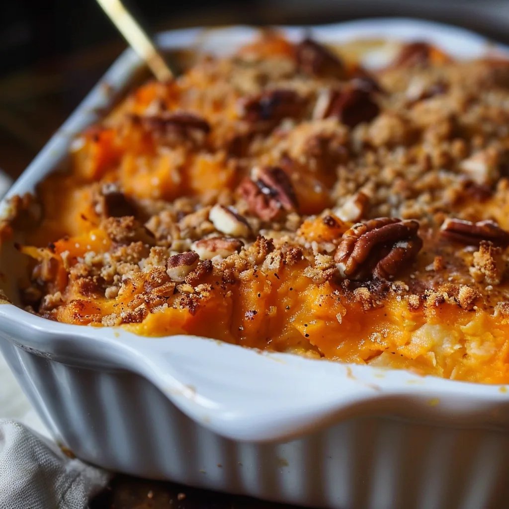 Southern Maple Sweet Potato Casserole
