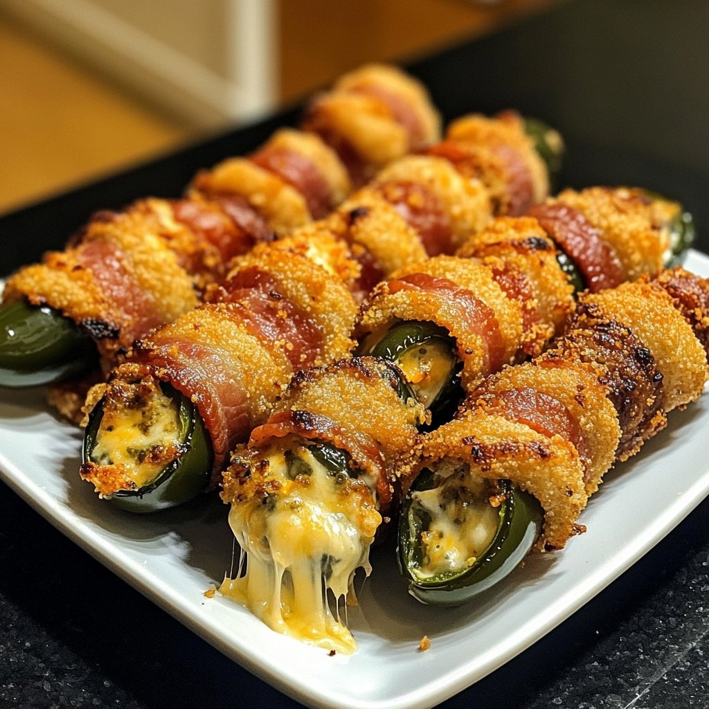 Bacon Wrapped Jalapeño Poppers