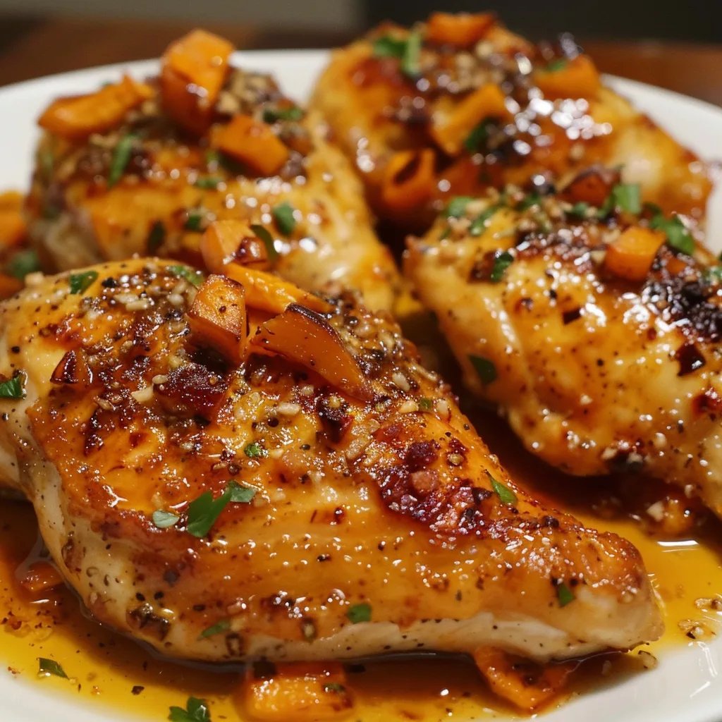 Maple-Glazed Chicken with Roasted Sweet Potatoes