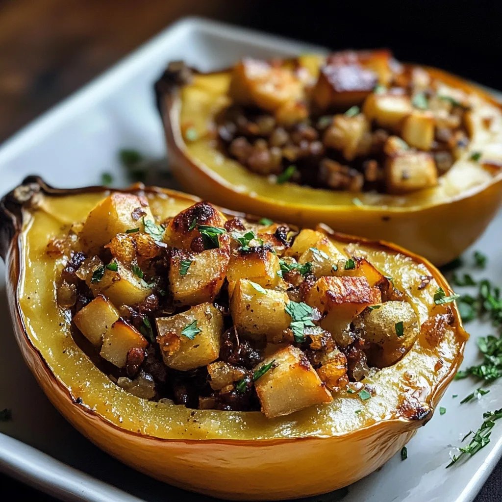 Apple Stuffed Acorn Squash