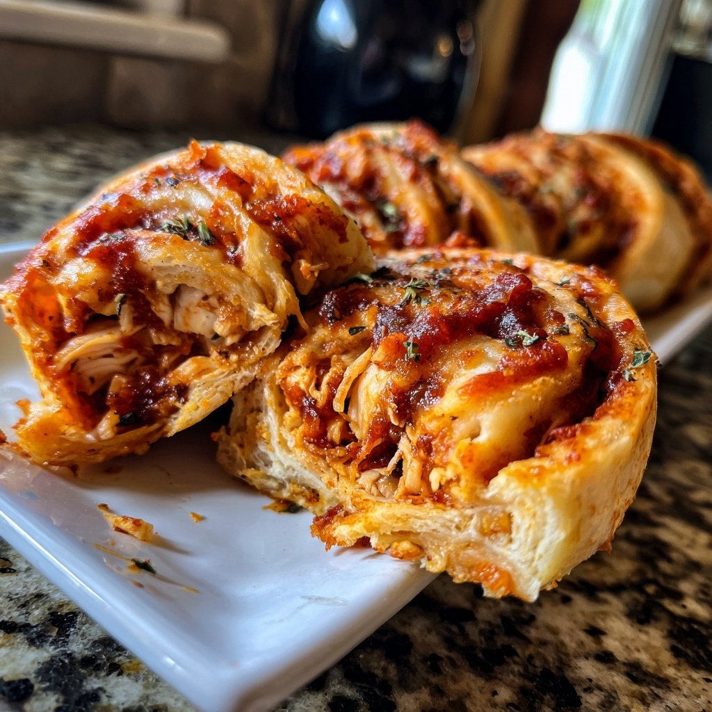 BBQ Chicken Pinwheels