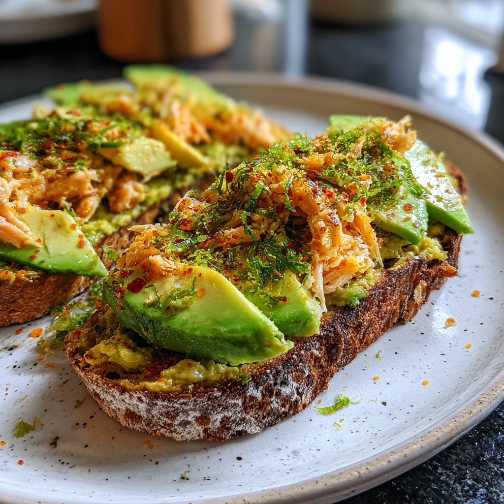 Chili Lime Salmon Avocado Toast