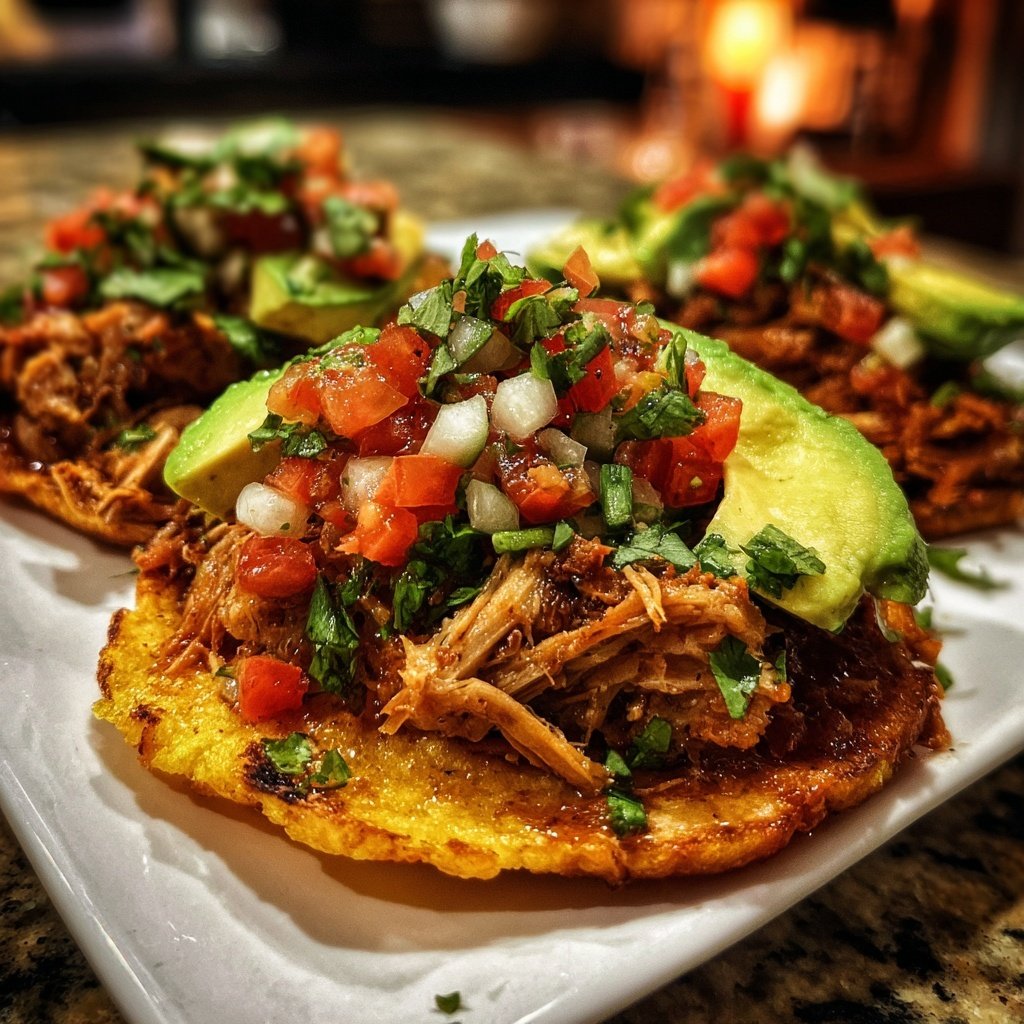 Classic Pork Carnitas Tostadas